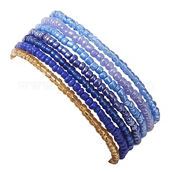 7Pcs Glass Seed Beads Stretch Bracelets for Women&nbsp;BJEW-MZ00265