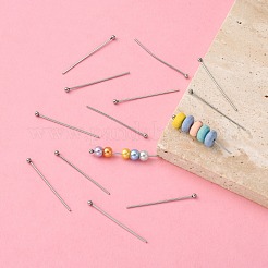 Tarnish Resistant 304 Stainless Steel Ball Head Pins&nbsp;STAS-K146-045-30x0.7mm