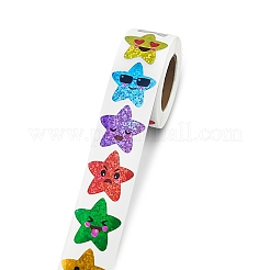 Plastic Laser Star Reward Sticker Rolls&nbsp;PW-WG60442-01