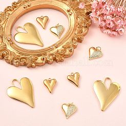 12Pcs 3 Styles 304 Stainless Steel & Brass Mico Pave Cubic Zirconia Pendants&nbsp;DIY-SZ0010-61