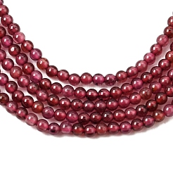 Natural Garnet Beads Strands&nbsp;G-N0213-04-2mm