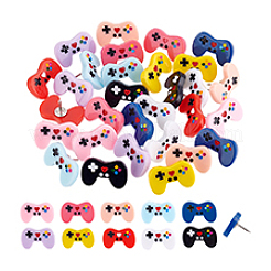 30Pcs 10 Styles Resin Game Machine Drawing Pins&nbsp;AJEW-PH01674