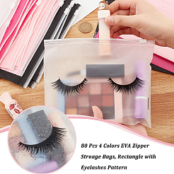 80Pcs 4 Colors EVA Zipper Stroage Bags&nbsp;ABAG-NB0001-61