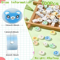 100Pcs Handmade Polymer Clay Beads&nbsp;CLAY-CJ0001-80