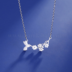 Non-Tarnish 304 Stainless Steel Pendant Necklaces&nbsp;NJEW-H010-01P