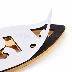 (Defective Closeout Sale: Scratched)Waterproof 3D Jesus Fish ABS Plastic Self Adhesive Stickers&nbsp;AJEW-XCP0002-02