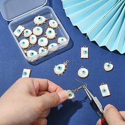 20Pcs 5 Styles Alloy Evil Eye Pendants&nbsp;FIND-CJ0001-47