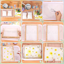 Rectangle Wooden Paper Making&nbsp;DIY-WH0308-819