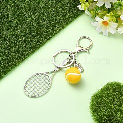 Alloy & Cloth Fabric Pendant Keychains&nbsp;KEYC-YW00298
