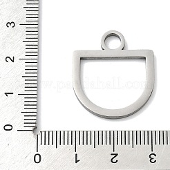 304 Stainless Steel Pendants&nbsp;STAS-P433-13B-P