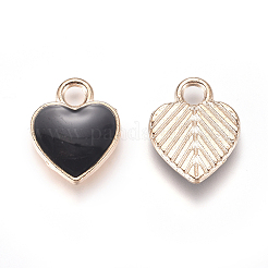 Golden Plated Alloy Enamel Charms&nbsp;PALLOY-CJC0001-35D