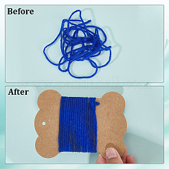 60Pcs 3 Styles Kraft Paper Thread Winding Boards&nbsp;CDIS-CY0001-01