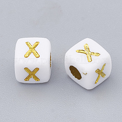 Plated Acrylic Beads&nbsp;SACR-N002-06A