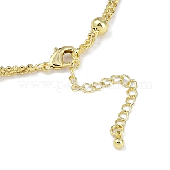 Rack Plating Brass Ball Link Chain Necklaces for Women&nbsp;NJEW-K382-05G