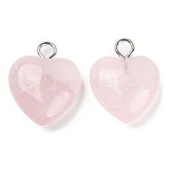 Natural Rose Quartz Pendants&nbsp;G-E603-01P-02