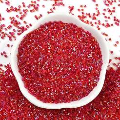 Transparent Colours Rainbow Glass Seed Beads&nbsp;SEED-H003-12F