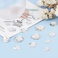 170Pcs 5 Sizes Acrylic Rhinestone Cabochons&nbsp;GACR-CA0001-01