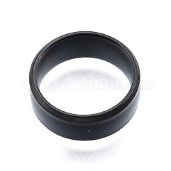 201 Stainless Steel Temperature Plain Band Finger Ring for Women&nbsp;RJEW-N043-10E