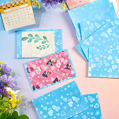 50Pcs PP Heart Pattern Laser Card Film&nbsp;AJEW-TADJ0001-27D