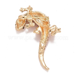 Rhinestone Lizard Badge&nbsp;X1-JEWB-E013-03G-02