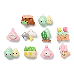 Opaque Resin Cabochons&nbsp;RESI-I068-08