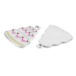 Alloy Enamel Pendants&nbsp;PALLOY-T075-134-RS