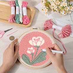 Punch Embroidery Starter Kits&nbsp;DIY-WH20007-13B