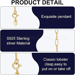 1Pc 925 Sterling Silver Chain Extender&nbsp;STER-BC0002-62G