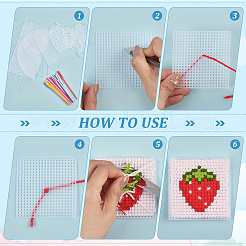 100Pcs 10 Styles DIY Plastic Canvas Shapes&nbsp;DIY-WA0001-30