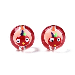Transparent Acrylic Enamel Beads&nbsp;TACR-G040-01G