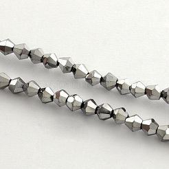 Electroplate Glass Bead Strands&nbsp;EGLA-R094-4mm-M1