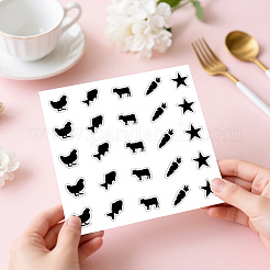 Rectangle Plastic Self-Adhesive Restaurant Menu Label Stickers&nbsp;AJEW-WH20178-001