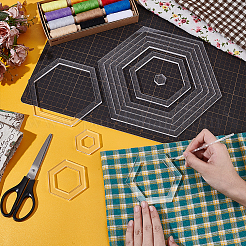 Acrylic Quilting Templates&nbsp;DIY-BC0014-01B