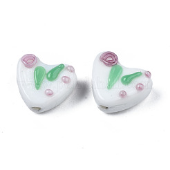 Handmade Bumpy Lampwork Beads Strands&nbsp;LAMP-N021-031A