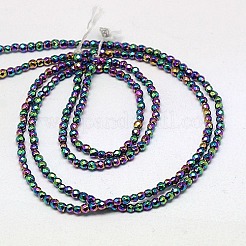 Electroplate Non-magnetic Synthetic Hematite Beads Strands&nbsp;G-J169B-2mm-05