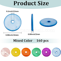 160Pcs Spray Painted Natural Freshwater Shell Beads&nbsp;SHEL-PA0001-08