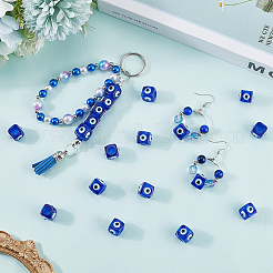 30Pcs Resin Evil Eye European Beads&nbsp;RESI-SC0006-12