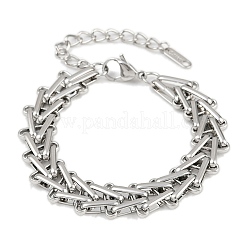 304 Stainless Steel Link Chain Bracelets for Women&nbsp;LS-BJEW-C113-01P
