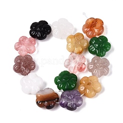 Natural & Synthetic Mixed Stone Carved Beads Strands&nbsp;G-Q608-20