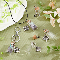 20Pcs Alloy Glass Bottle European Dangle Charms&nbsp;PALLOY-GA0001-14