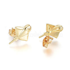 Brass Ear Studs&nbsp;EJEW-G273-02G