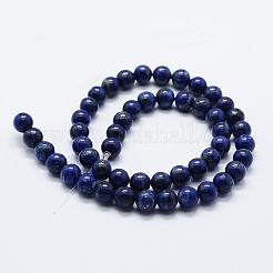 Natural Lapis Lazuli Beads Strands&nbsp;G-E465-8mm-01