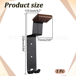 Wood & Carbon Alloy Motorcycle Helmet Rack&nbsp;ODIS-WH0007-96B