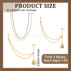 3Pcs Brass Locket Pendant Decorations&nbsp;HJEW-PH02380