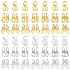 300Pcs 2 Colors 304 Stainless Steel Bead Tips&nbsp;STAS-BBC0010-16