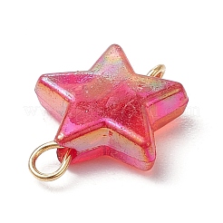 Transparent Acrylic Star Connector Charms&nbsp;PALLOY-JF03548