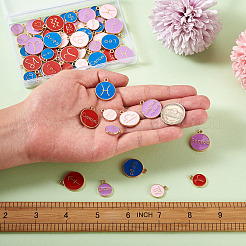 8 Sets 8 Style Alloy Enamel Pendants&nbsp;ENAM-CW0001-04