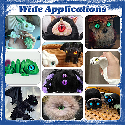 Glass Luminous Craft Doll Eye&nbsp;DIY-PH0030-39A