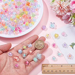 240Pcs 8 Styles Transparent Plastic Beads&nbsp;KY-BM0001-05