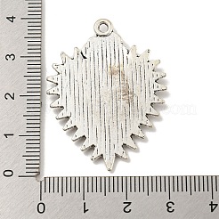 Tibetan Style Alloy Pendants Enamel Settings&nbsp;TIBE-L013-10AS-02